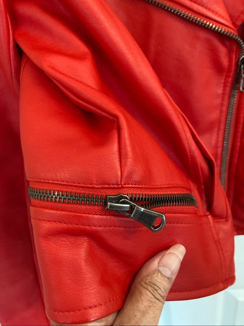 South Side Serpents Red Faux Leather Moto Jacket Patch - Picture 6 of 9
